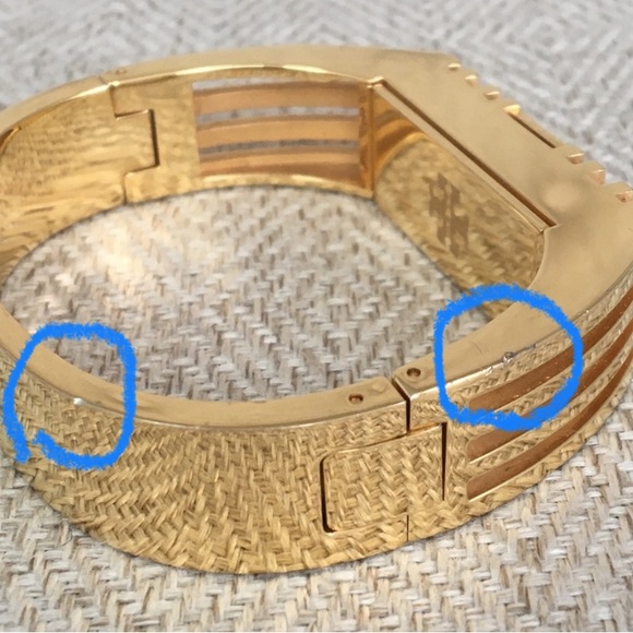 Tory Burch Metal Hinged Bracelet - Picture 9 of 9